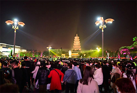 西安漂亮的夜景在哪里夜景_推荐大唐不夜城